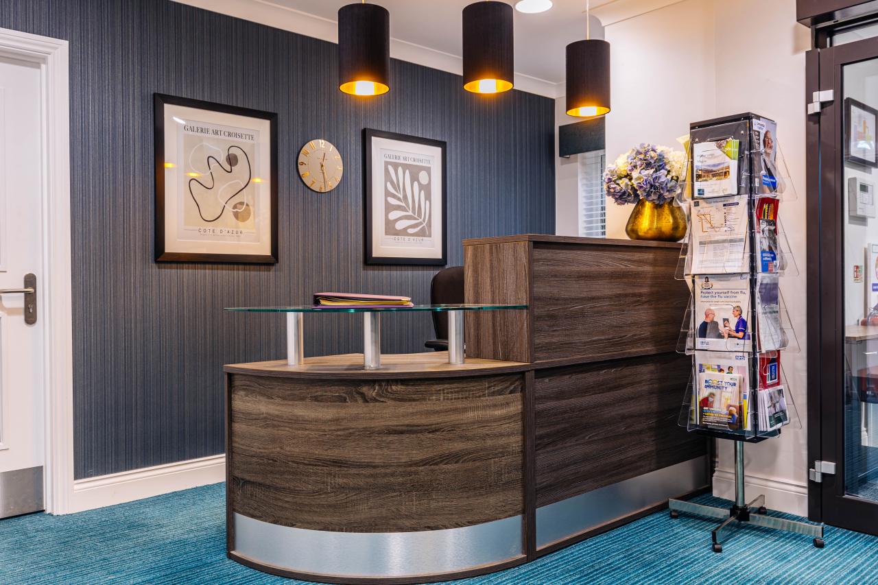 Reception at Arbour Lodge Independent Hospital