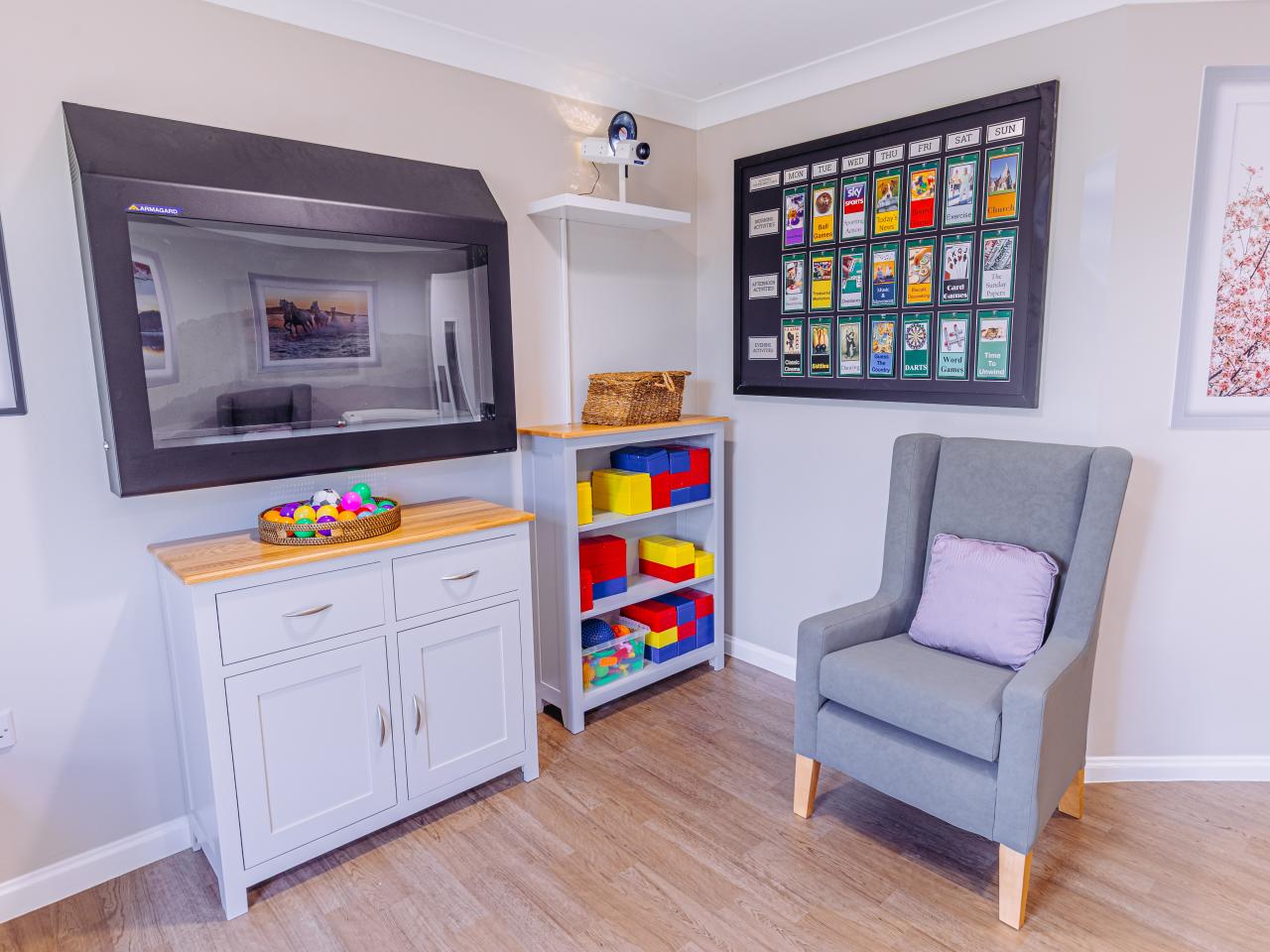 Quiet area at Castle Lodge Independent Hospital 